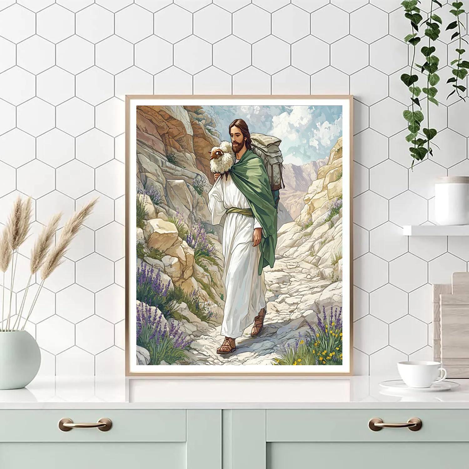 Jesus And The Lost Sheep Ridge Paint by numbers art