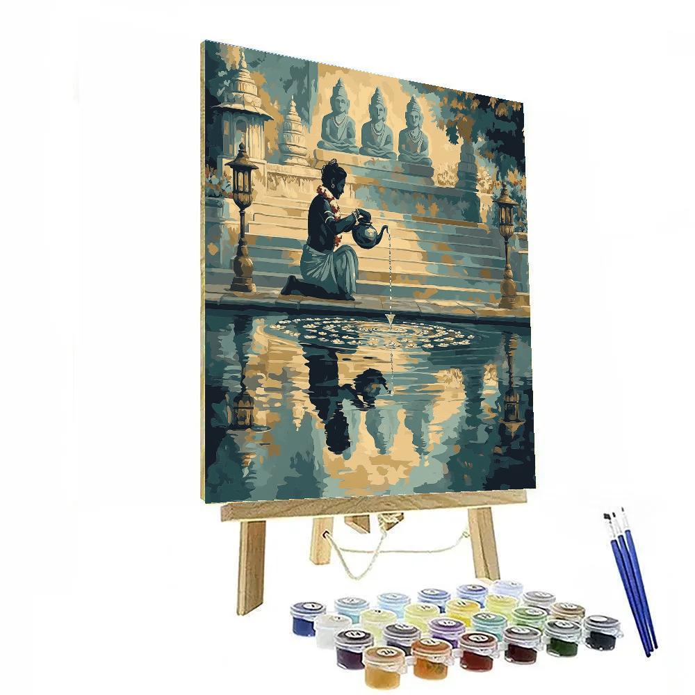 Brahma Mirror Pool Of Creation painting number kit