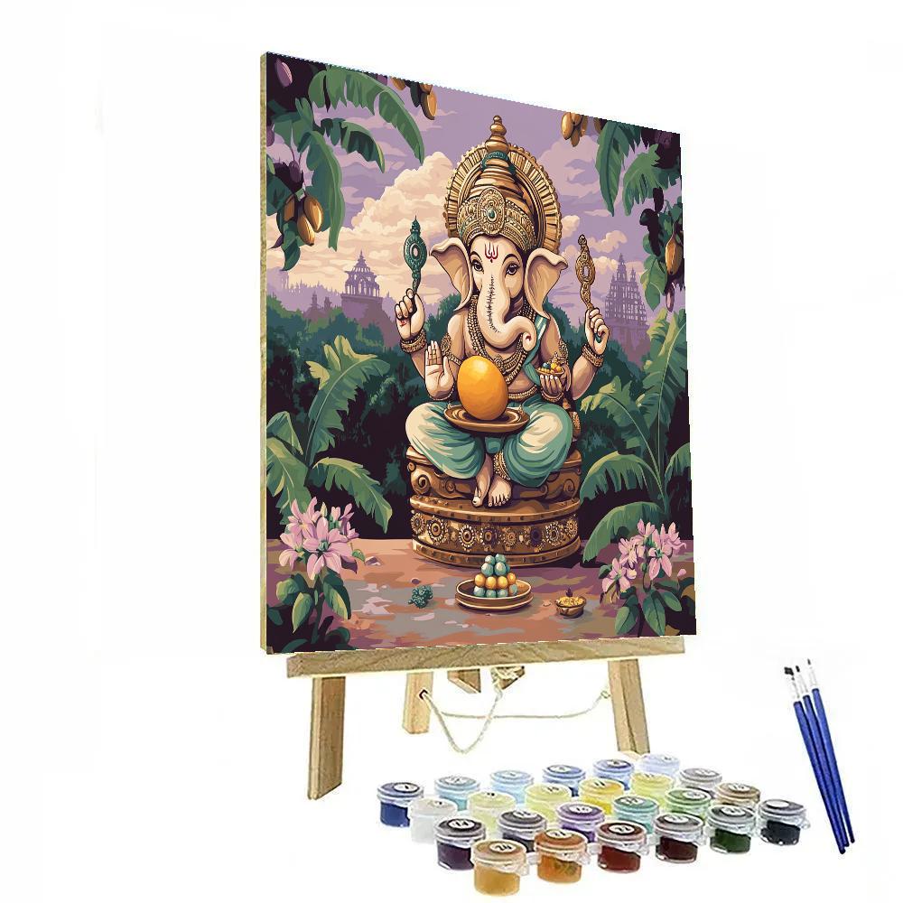 Clockwork Orchard With Ganesha Numbered painting kits
