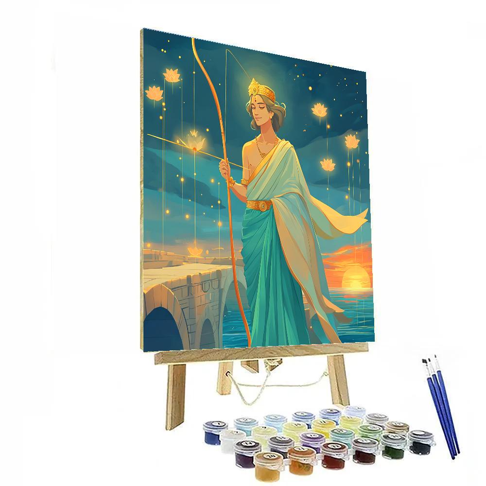 Celestial Bridgecraft With Rama In The Center painting number kit