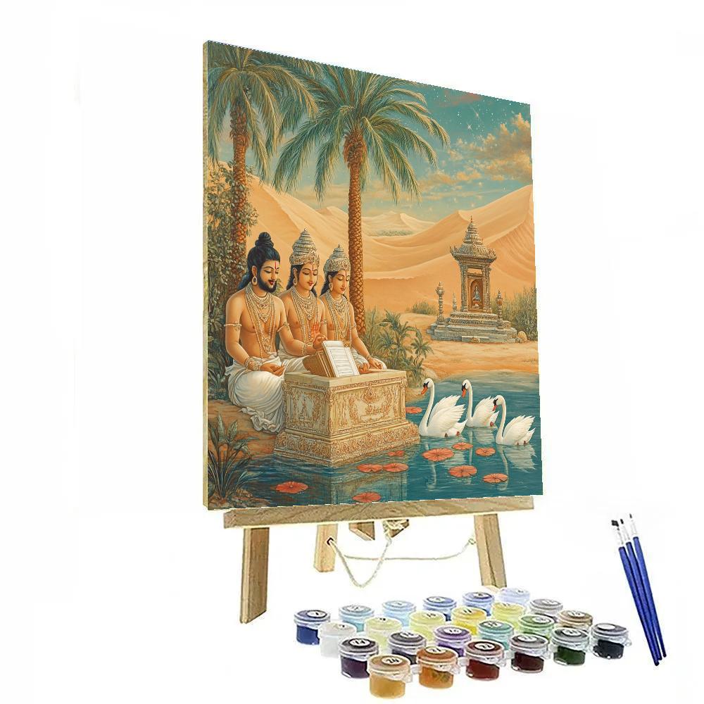 Brahma Desert Oasis Of Manuscripts Painting by numbers kit