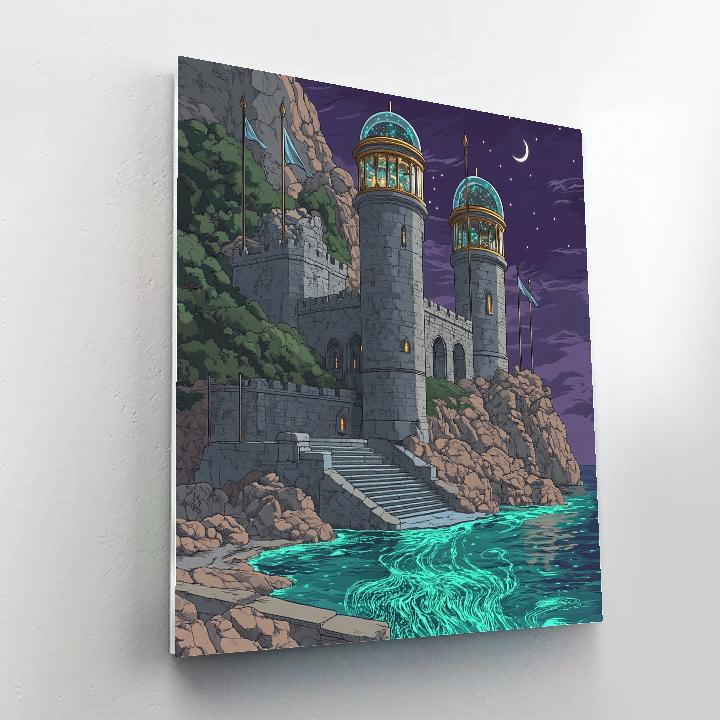 Tideglass Castle Observatory painting number kit