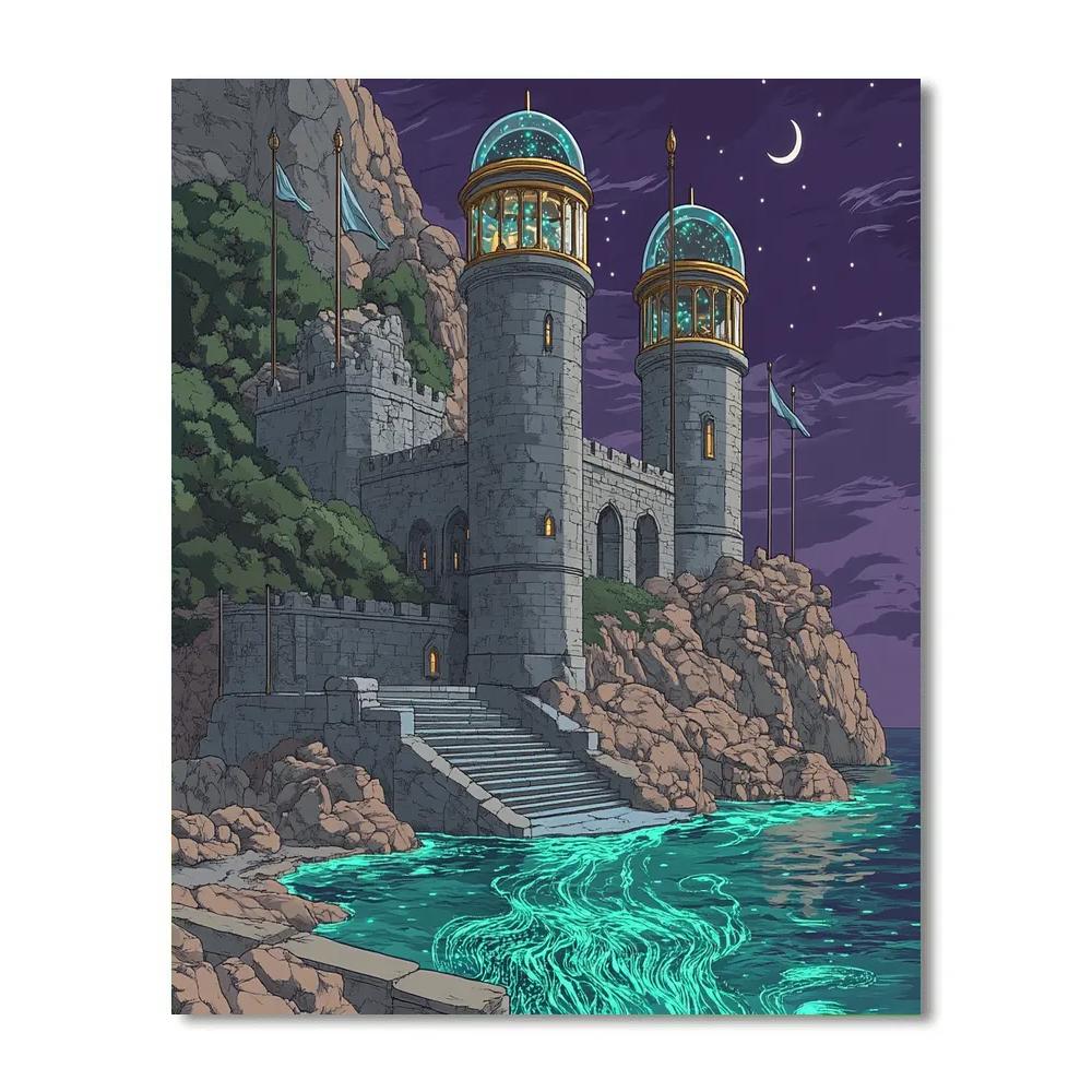 Tideglass Castle Observatory painting number kit