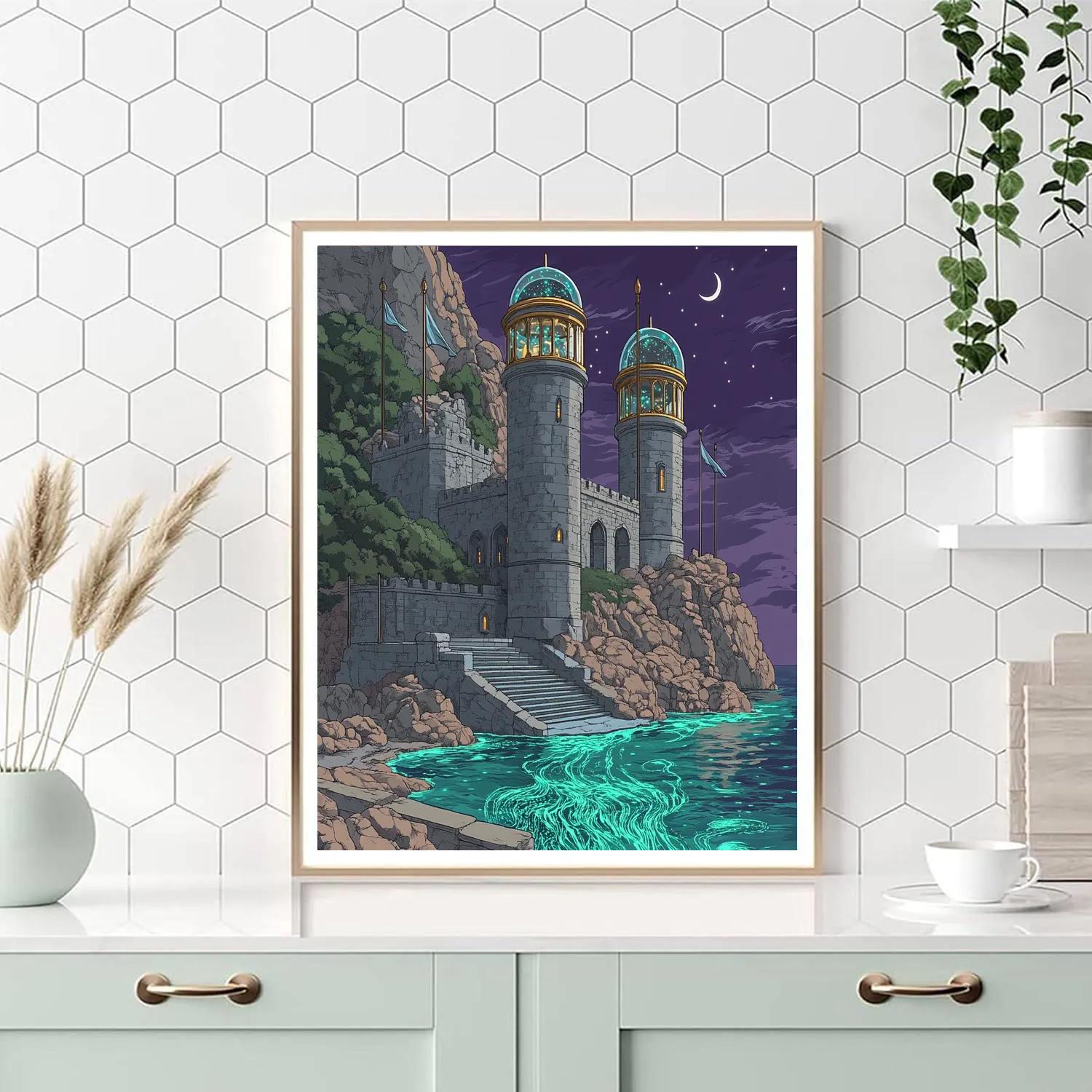 Tideglass Castle Observatory painting number kit