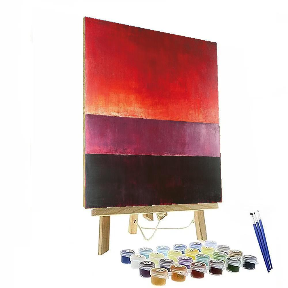 Mark Rothko Inspired Eclipse Of Quiet Vermilion Painting by numbers kit