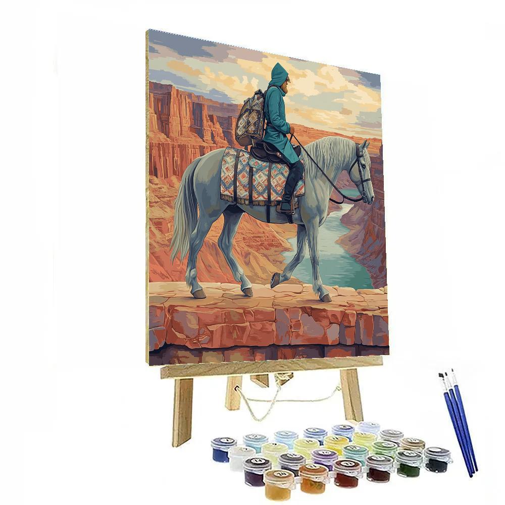 Canyon Echo Horse Caravan paint by color