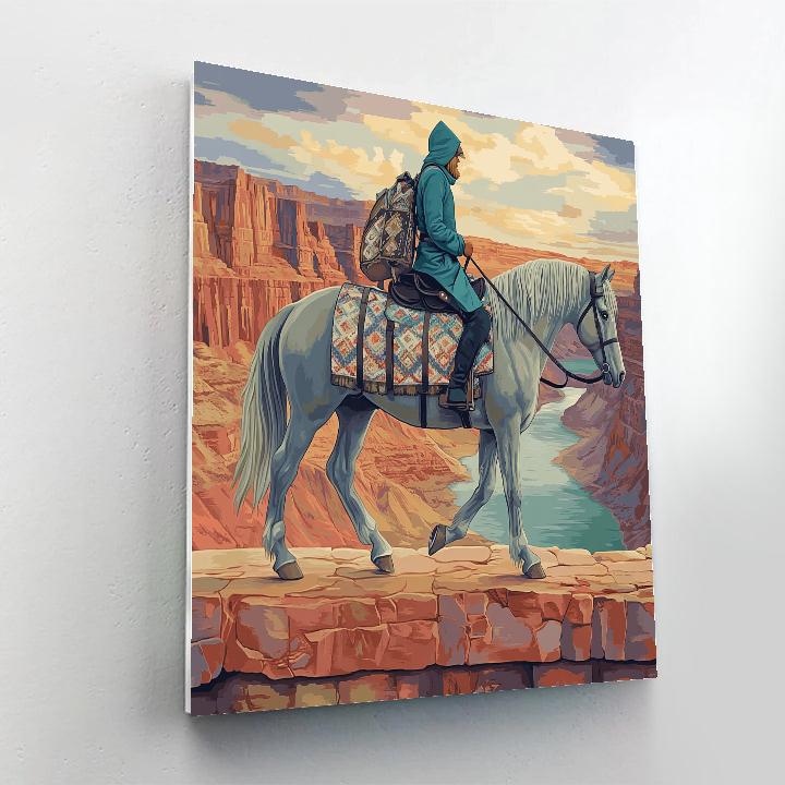 Canyon Echo Horse Caravan paint by color