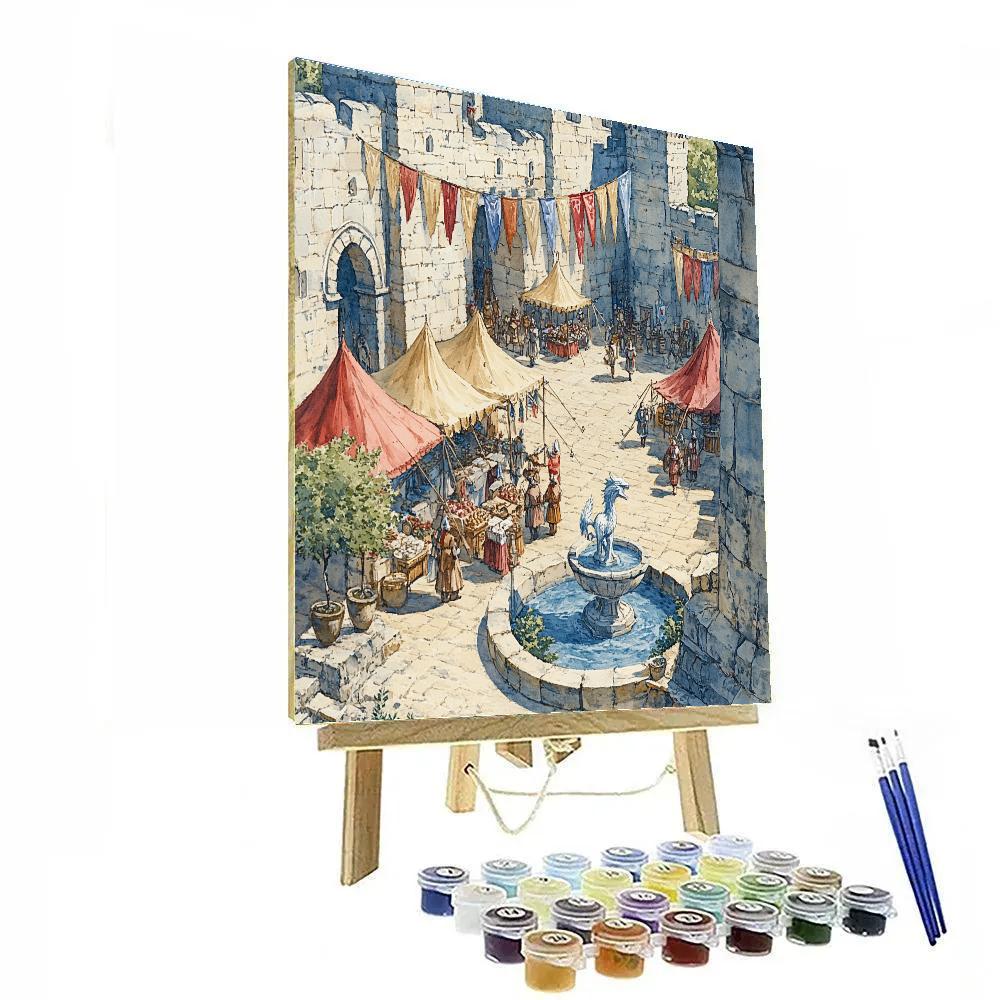 Nomad Bazaar Within The Castle Walls DIY paint by numbers