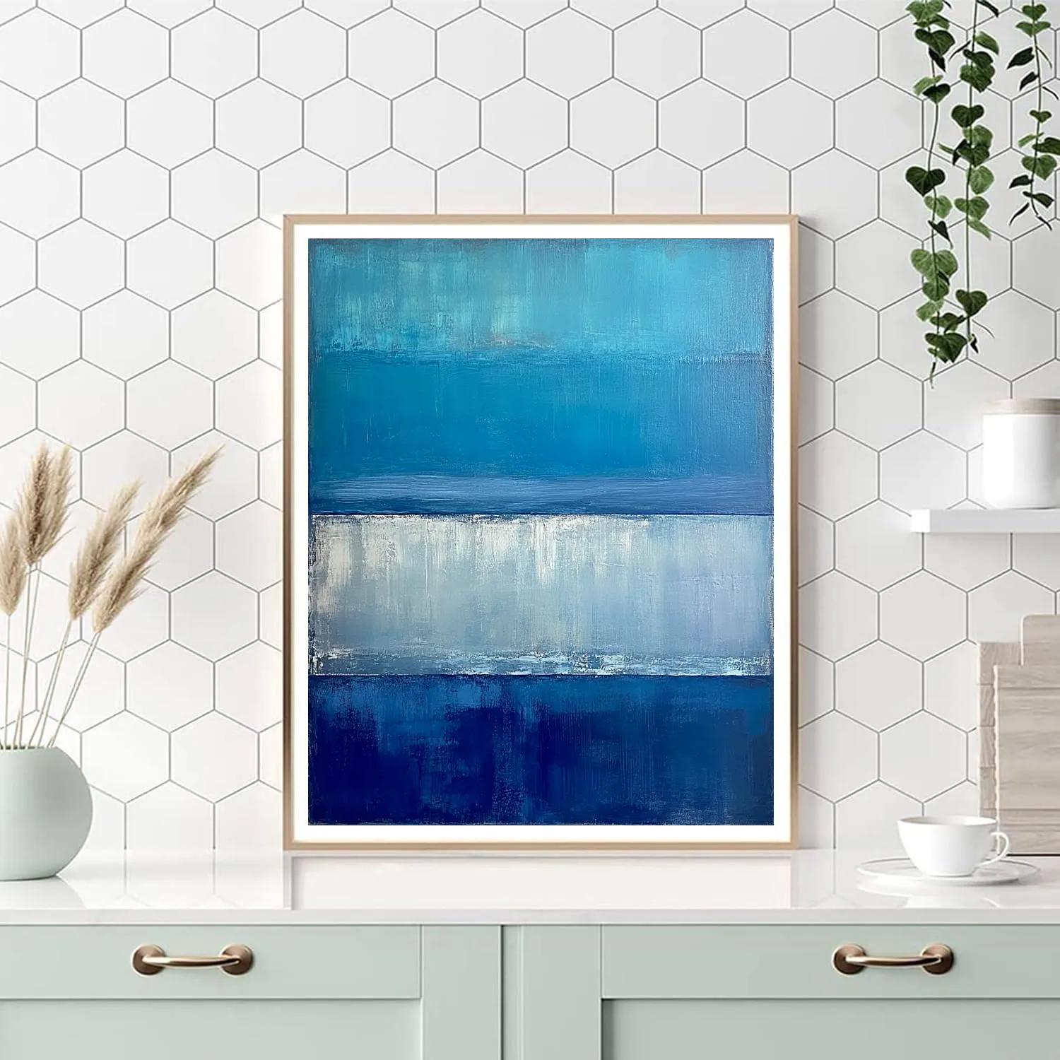 Mark Rothko Inspired Tides Of Ultramarine Stillness DIY paint by numbers