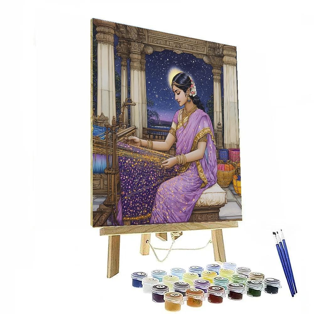 Parvati Star Loom Tapestry Workshop painting number kit