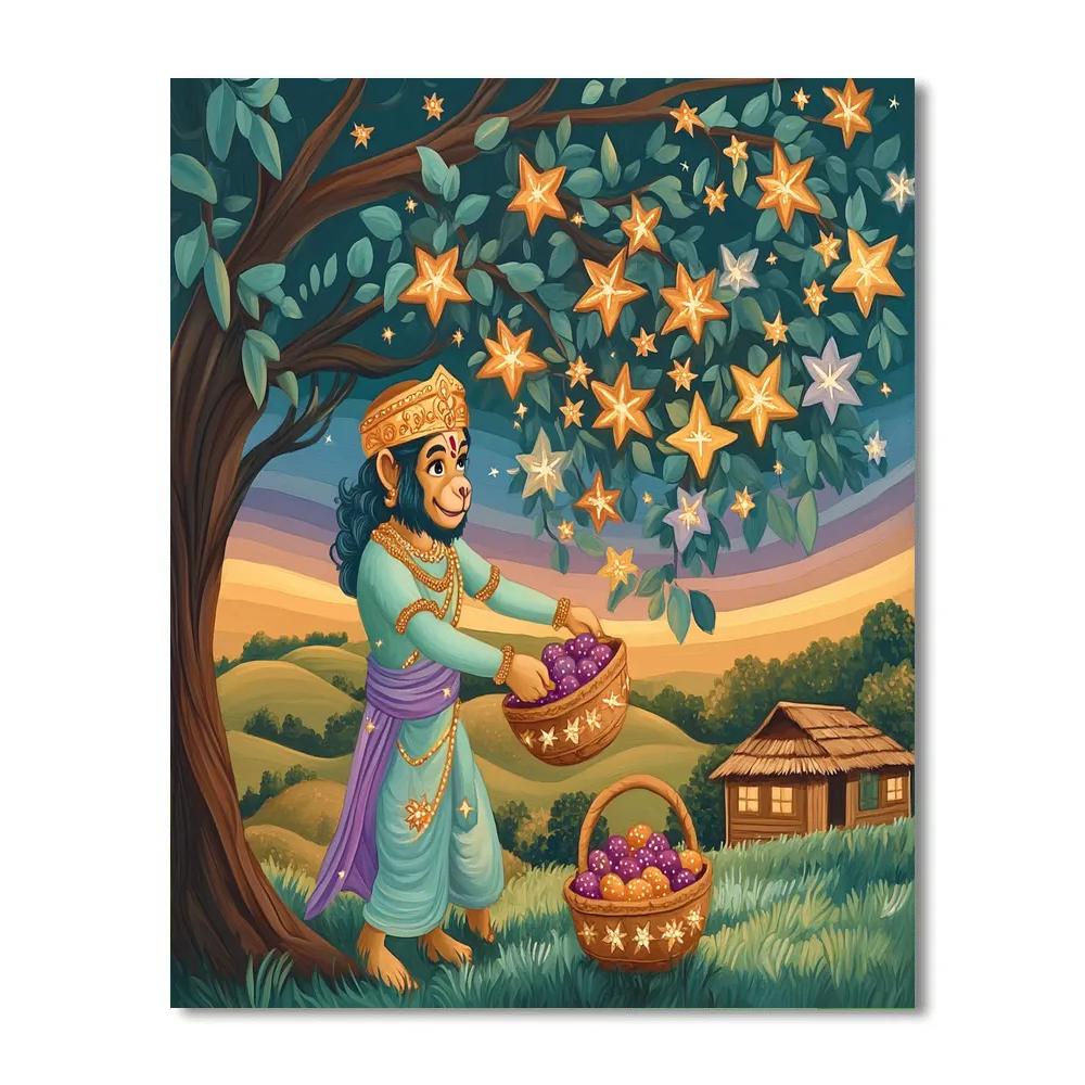 Hanuman Star Orchard Harvest paint by numbers