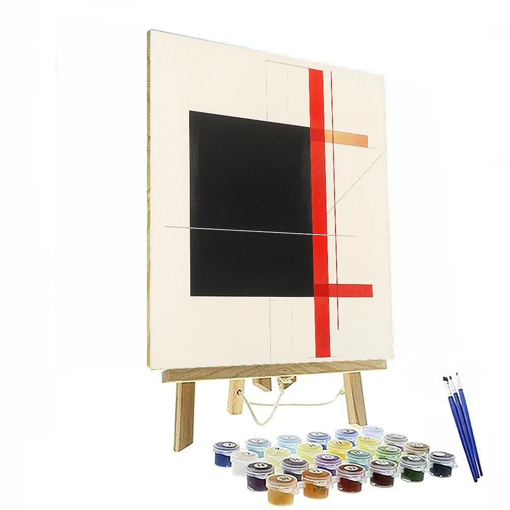 Kazimir Malevich Inspired Quantum Silence Grid paint by color