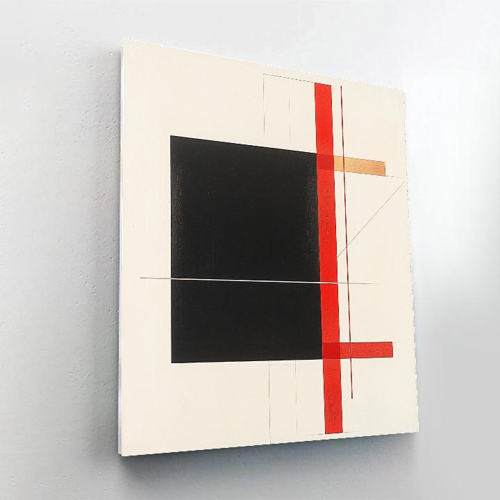 Kazimir Malevich Inspired Quantum Silence Grid paint by color