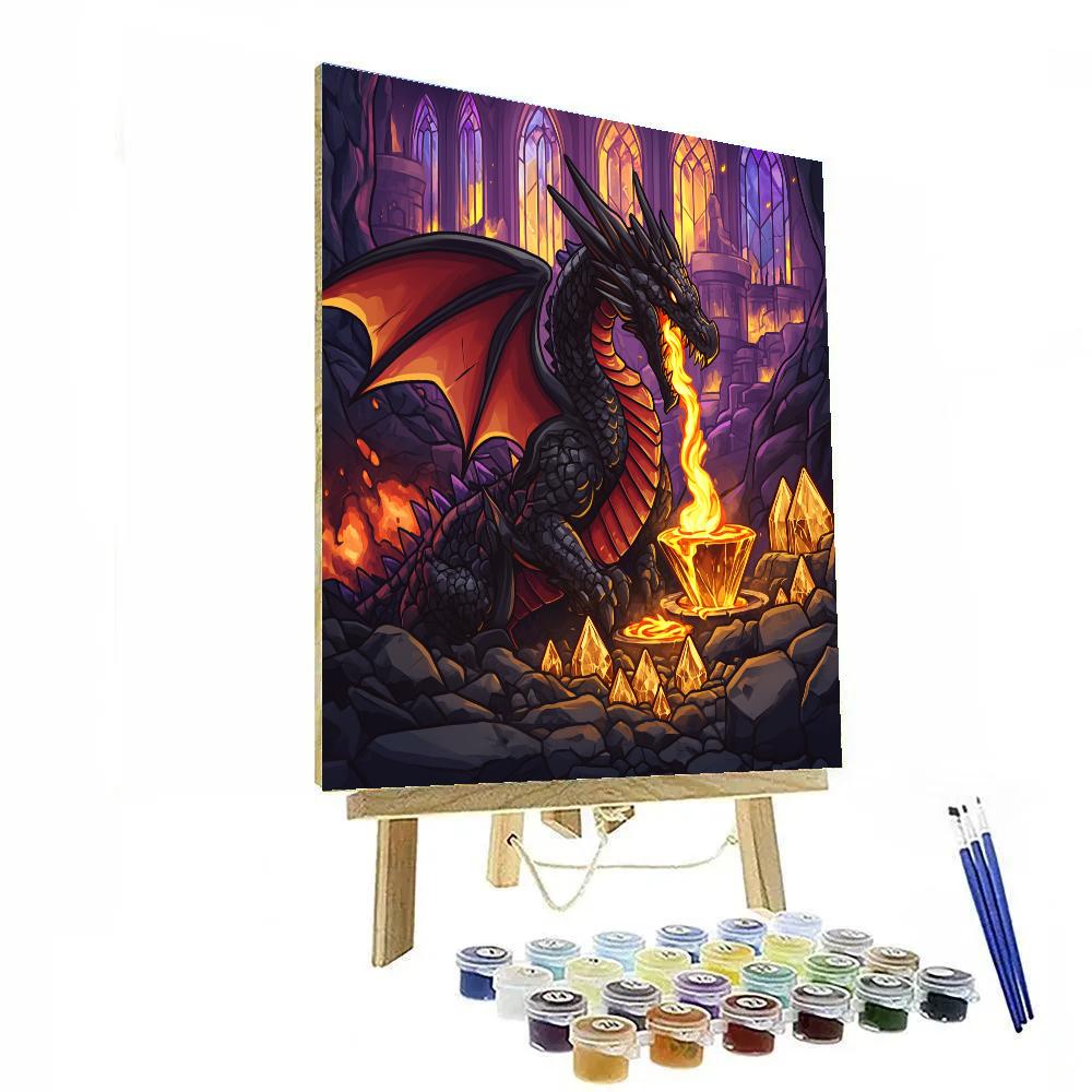 Glassforge Citadel Dragon Paint by numbers kits