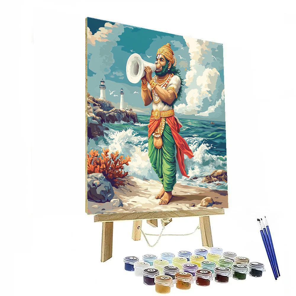 Hanuman Ocean Shell Conch Call paint by color
