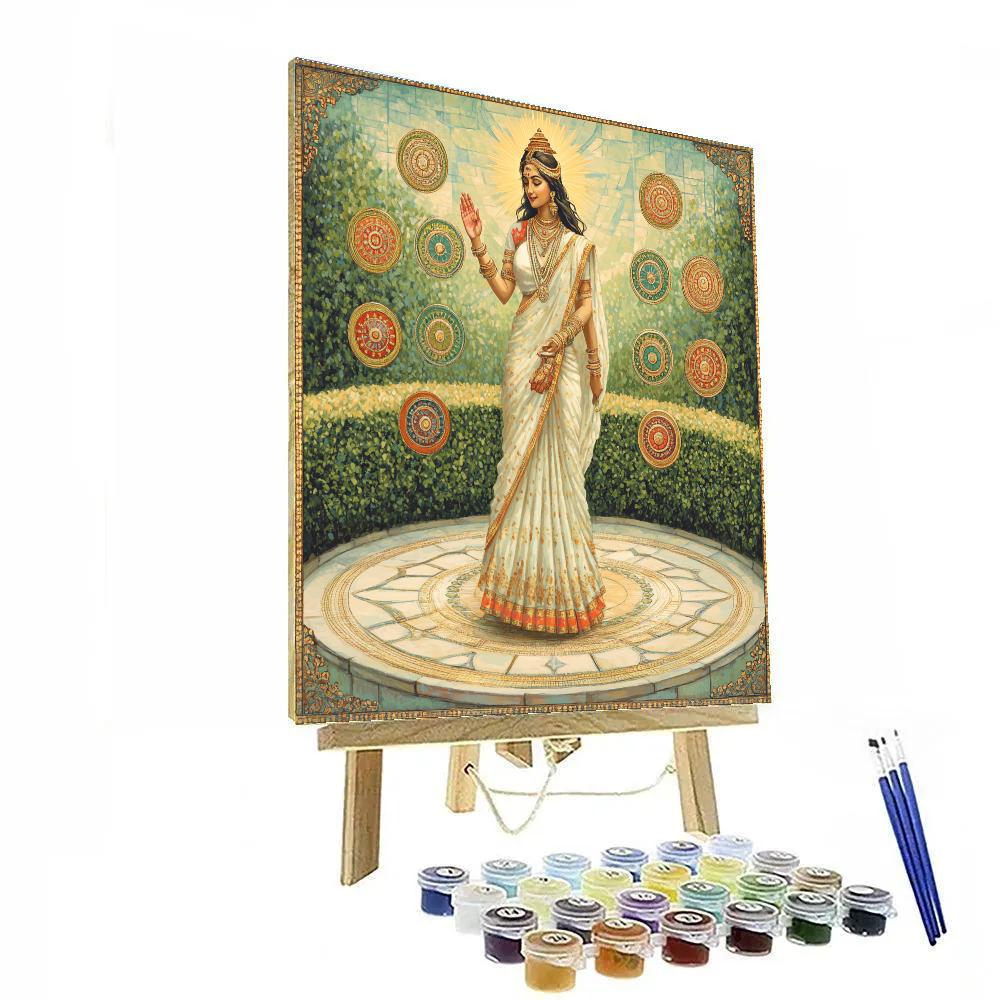 Parvati Garden Of Nine Planets Pavilion DIY paint by numbers