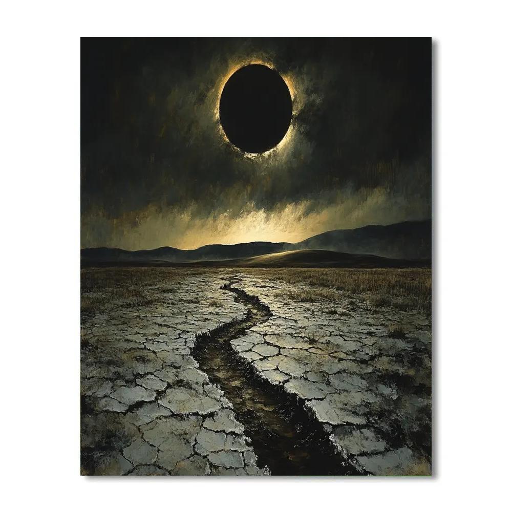 Francisco Goya Inspired Eclipse Over Salted Moor painting number kit