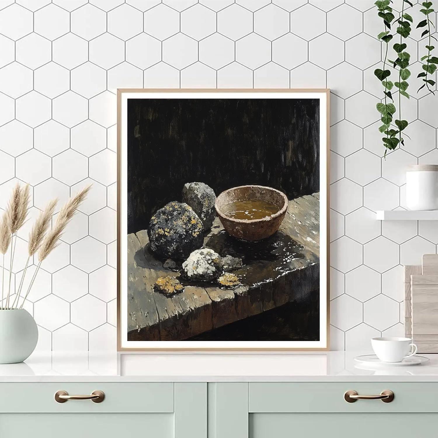 Francisco Goya Inspired Lantern Lichen Still Life paint by numbers
