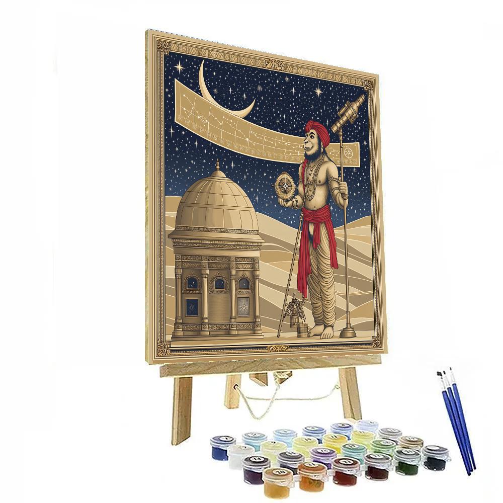 Hanuman Desert Observatory Watch paint by numbers
