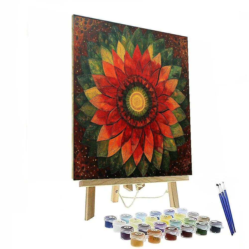 Frida Kahlo Inspired Resilience Nebula Garden DIY paint by numbers