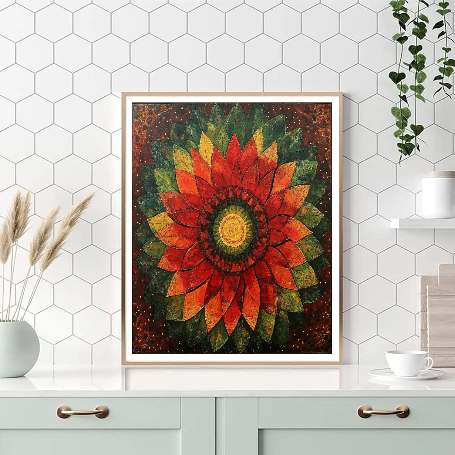 Frida Kahlo Inspired Resilience Nebula Garden DIY paint by numbers