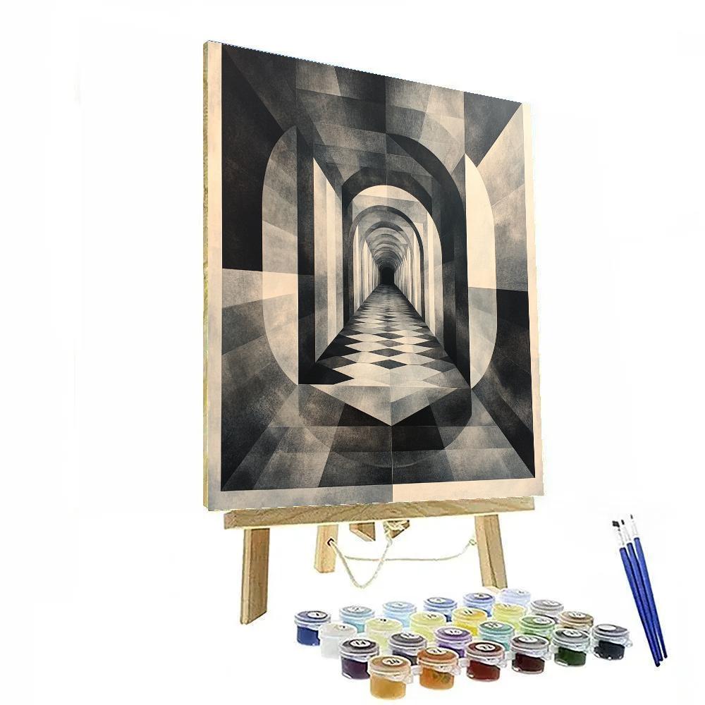 M.C. Escher Inspired Paradox Of Silent Symmetry Paint by numbers kits