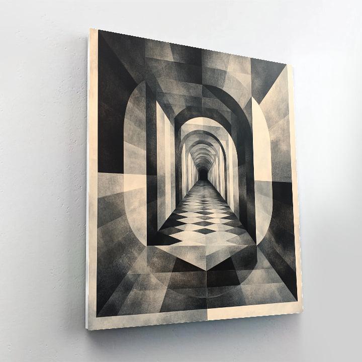 M.C. Escher Inspired Paradox Of Silent Symmetry Paint by numbers kits