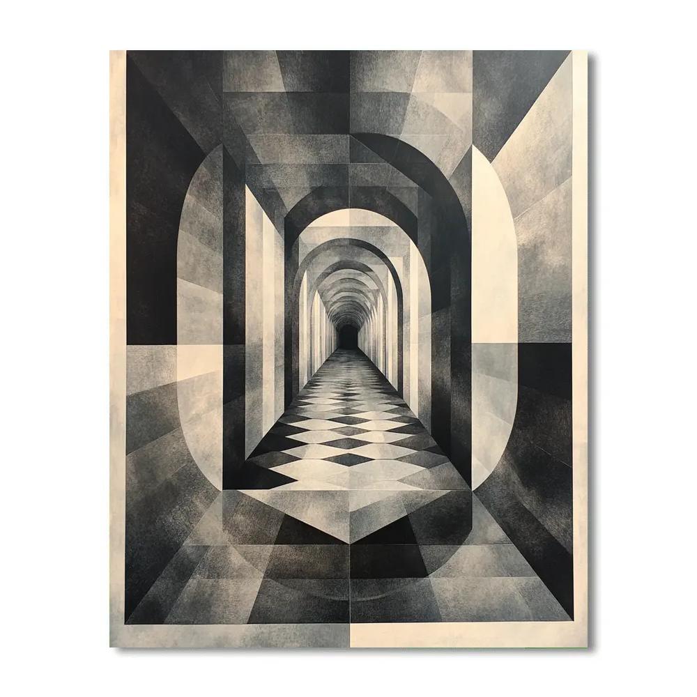 M.C. Escher Inspired Paradox Of Silent Symmetry Paint by numbers kits