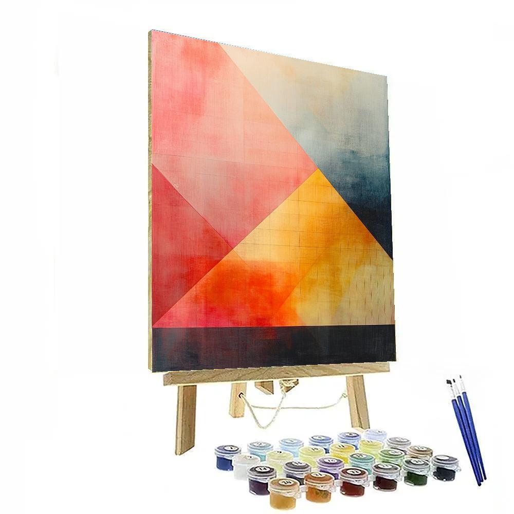 Paul Klee Inspired Quantum Aurora Lattice painting number kit