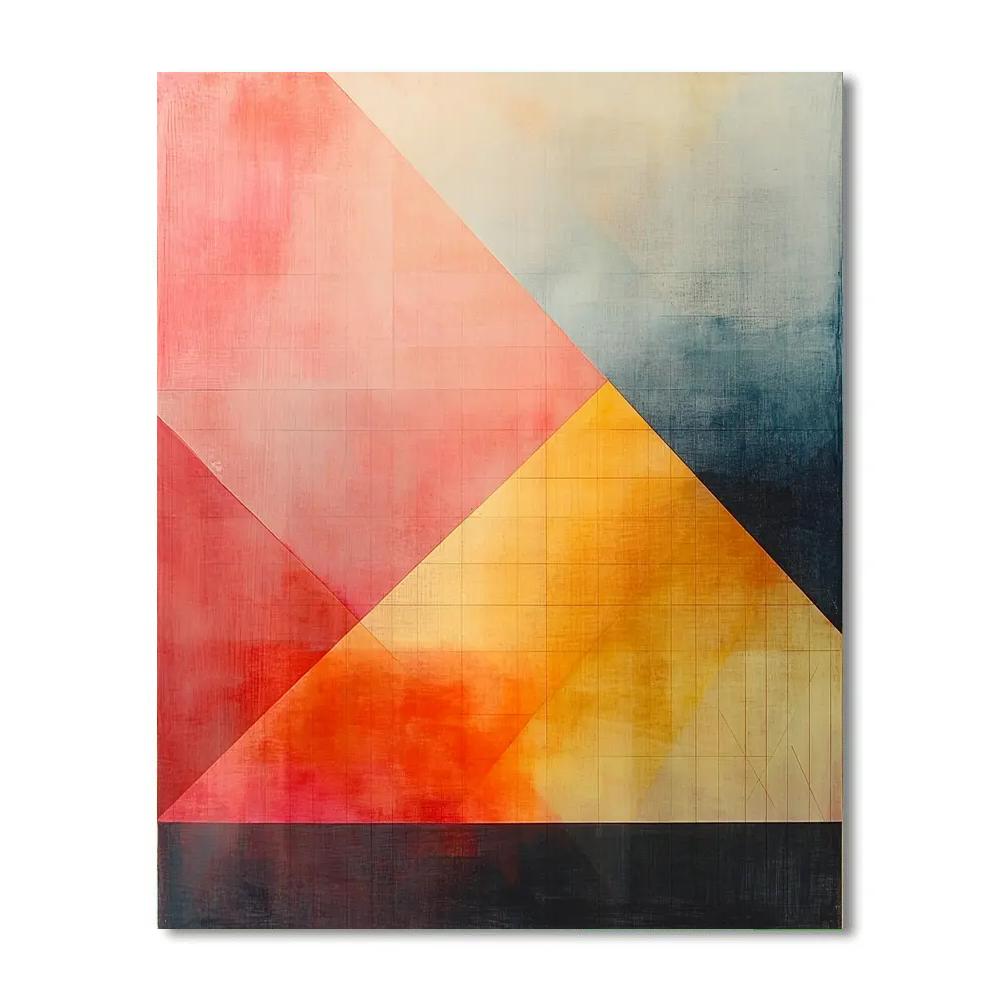 Paul Klee Inspired Quantum Aurora Lattice painting number kit