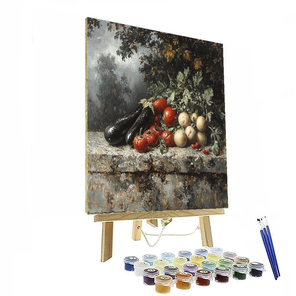 Diego Velázquez Inspired Market Still Life In Storm Light Number painting