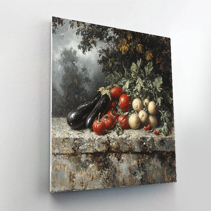 Diego Velázquez Inspired Market Still Life In Storm Light Number painting