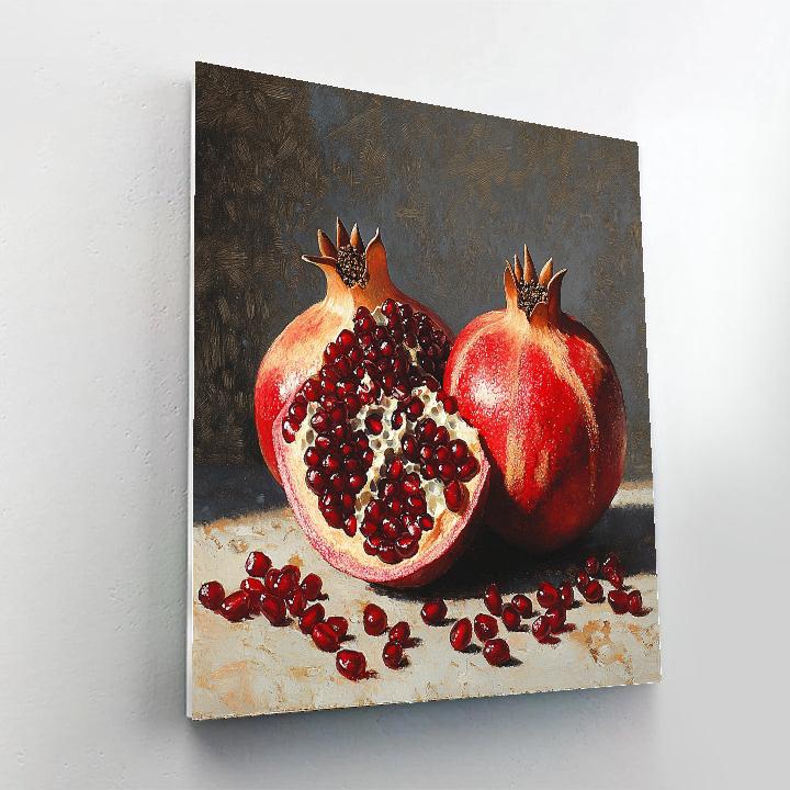 Michelangelo Inspired Pomegranate Genesis paint by numbers