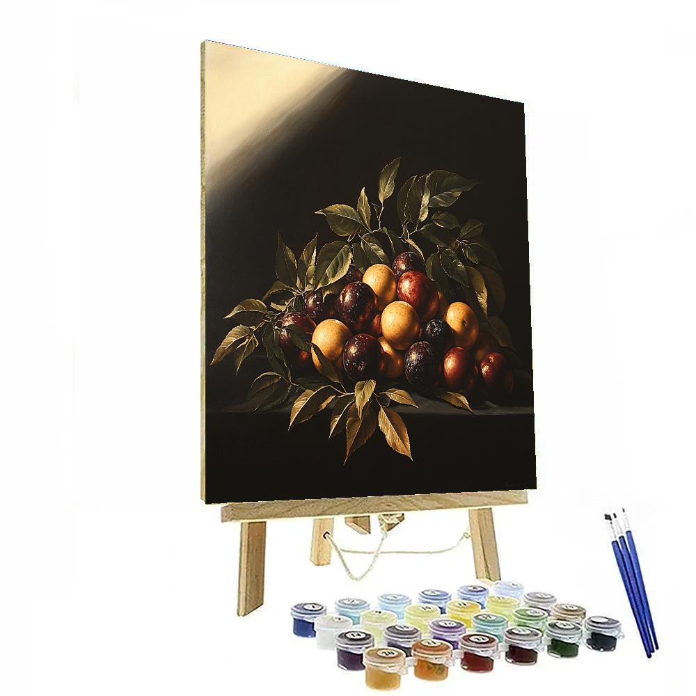 Caravaggio Inspired Tenebrist Eclipse Orchard painting number kit