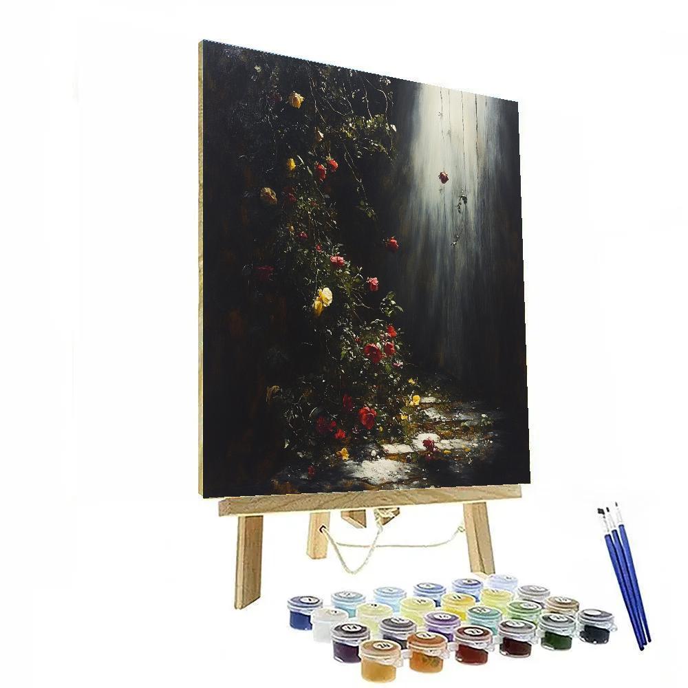 Caravaggio Inspired Chiaroscuro Stormlight Botanica DIY paint by numbers