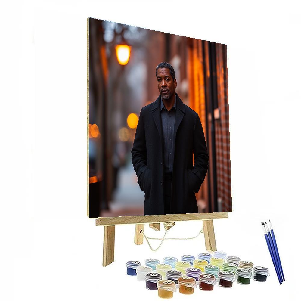 Denzel Washington Gravitas In Motion The Streetlight Leading Man Numbered painting kits