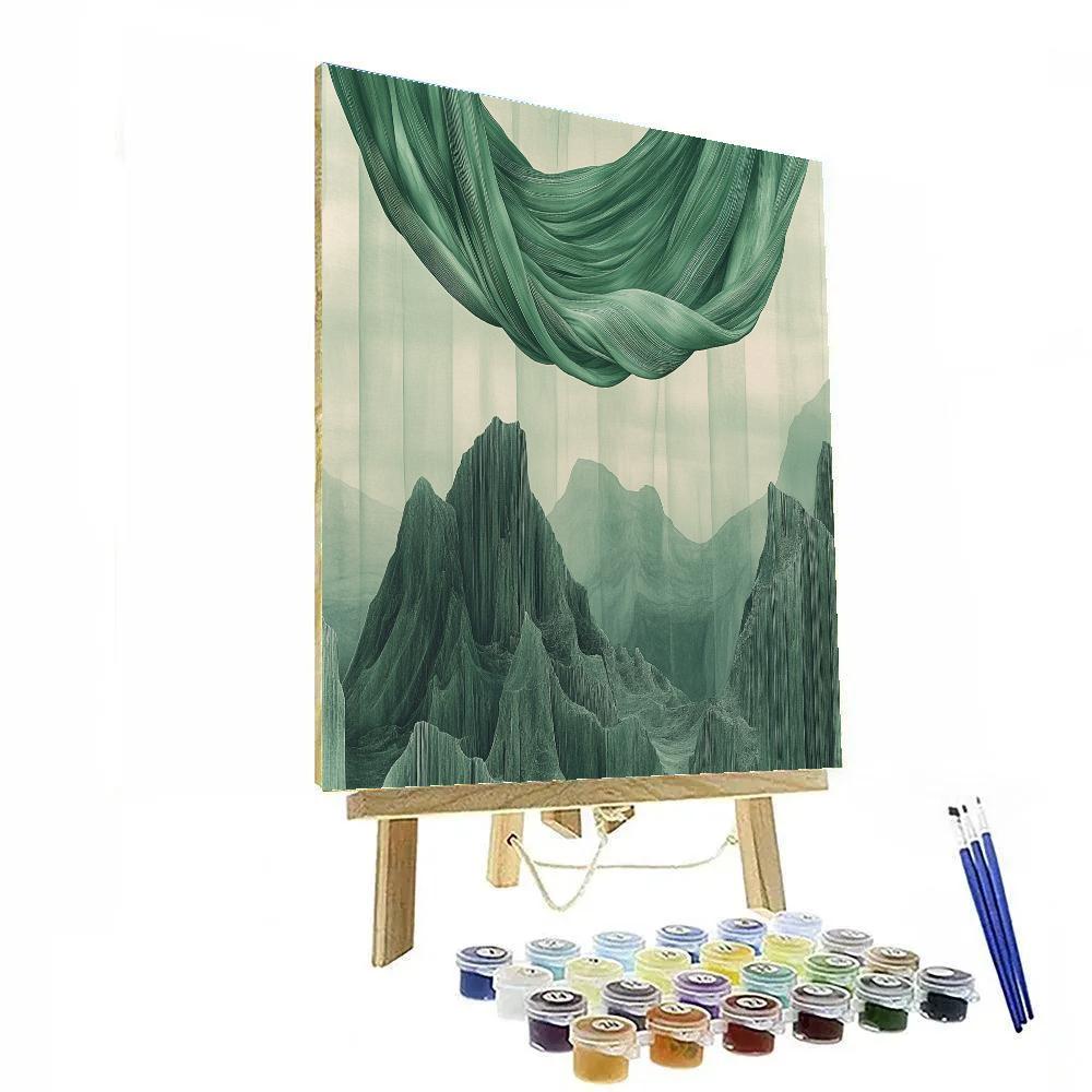 Michelangelo Inspired Aurora On Basalt Ribs DIY paint by numbers