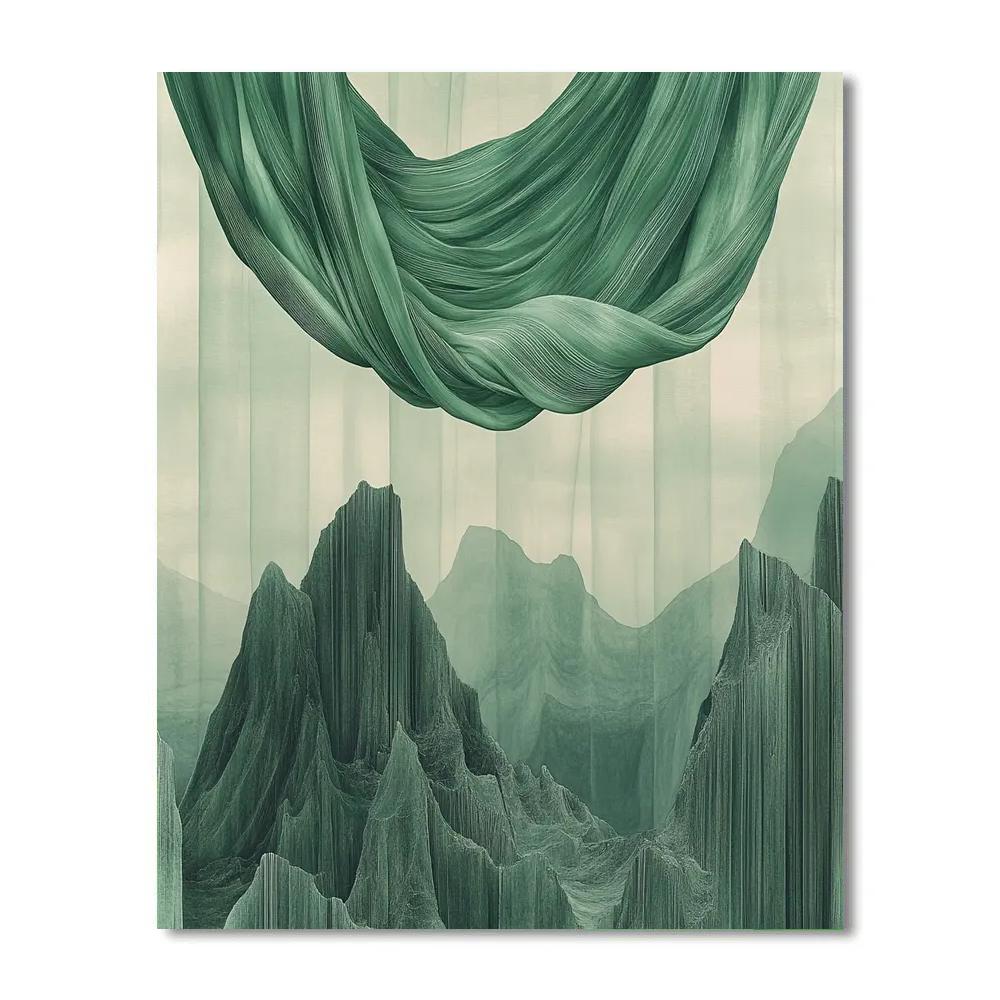 Michelangelo Inspired Aurora On Basalt Ribs DIY paint by numbers