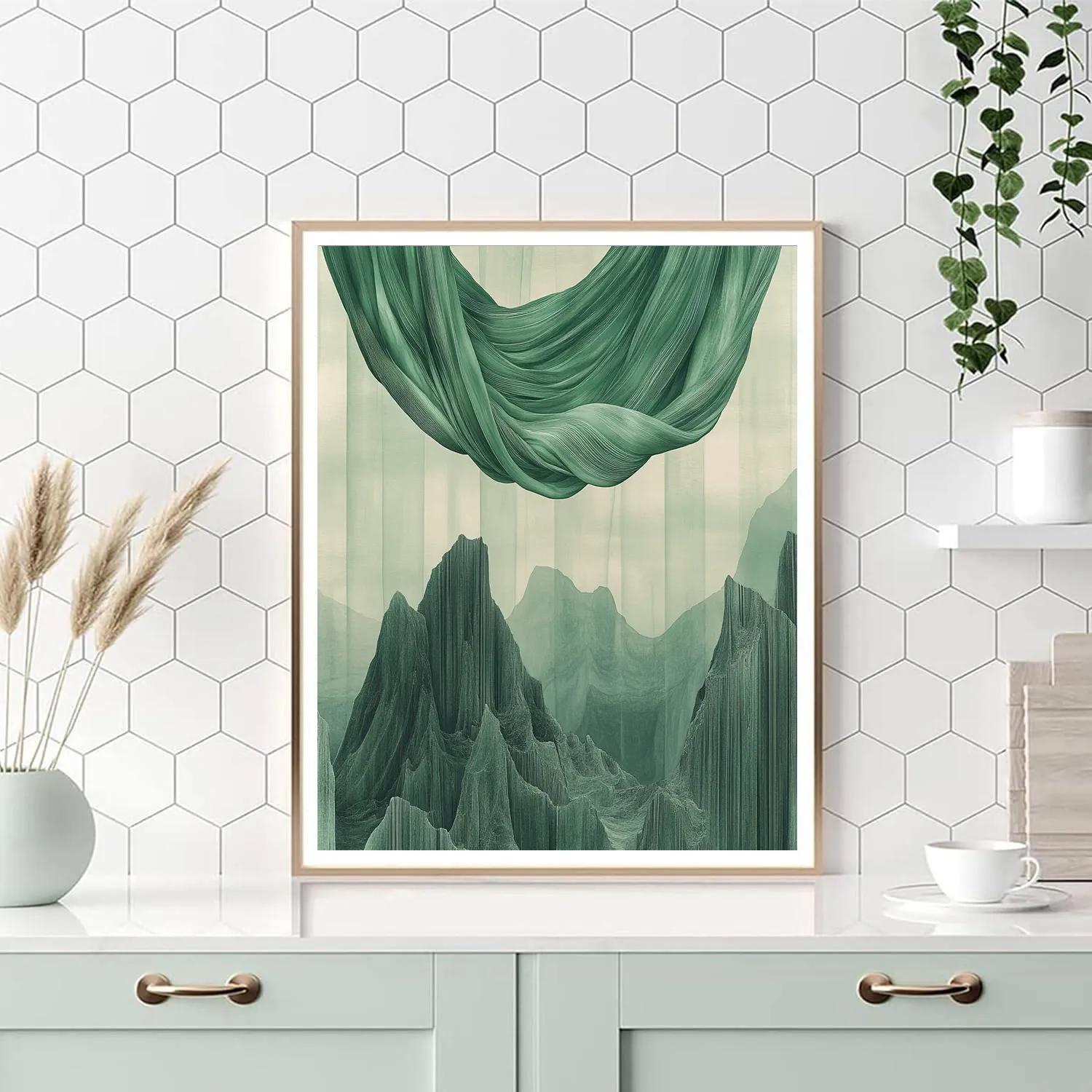 Michelangelo Inspired Aurora On Basalt Ribs DIY paint by numbers