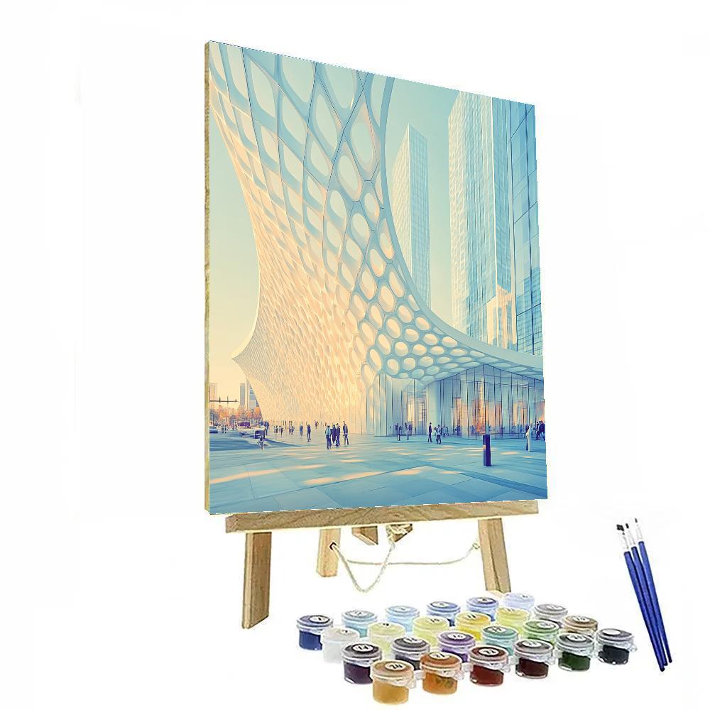 Millesime Modern Lines Of The Broad Los Angeles United States paint by numbers