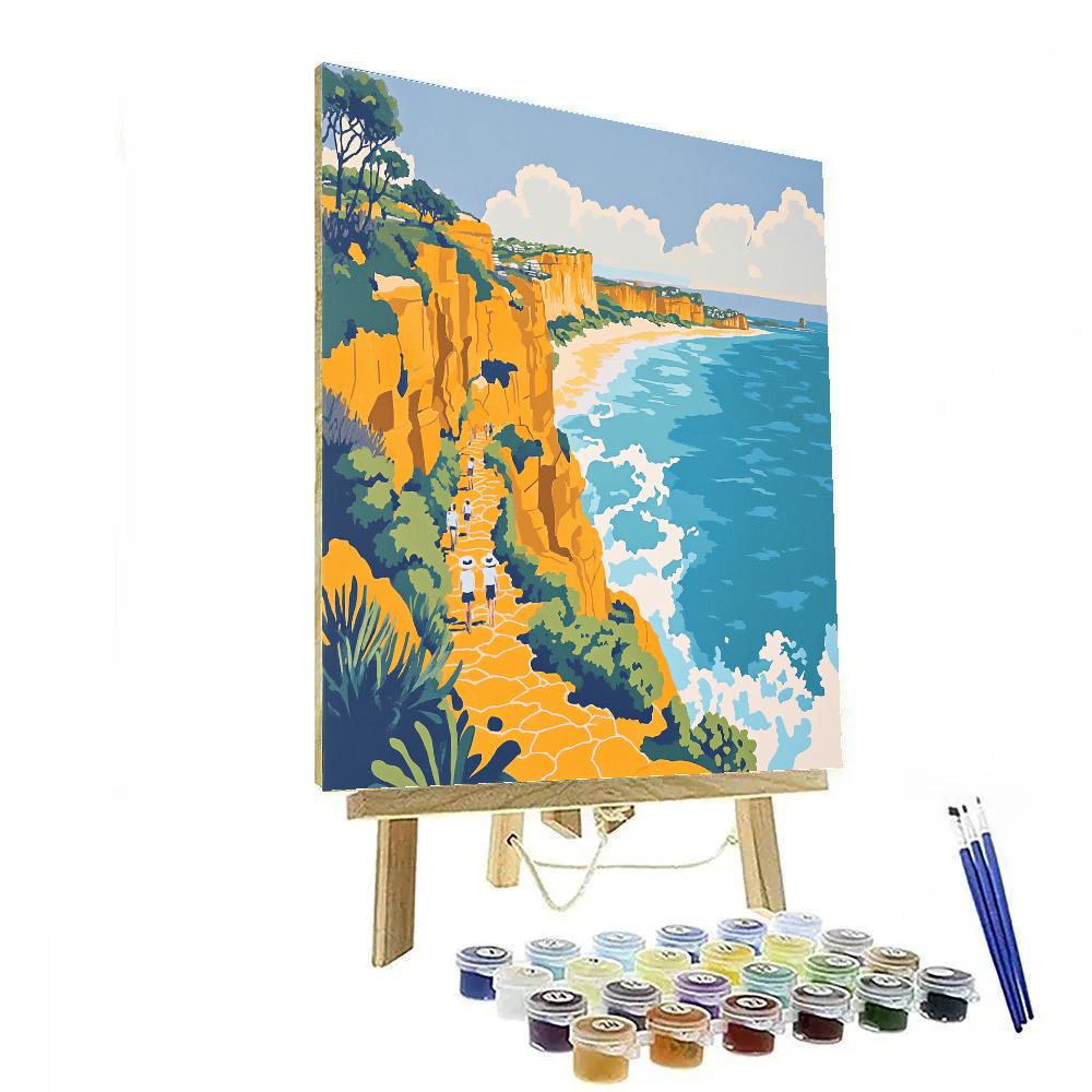 Clifftop Drama At Bondi To Coogee Coastal Walk Sydney Australia Numbered painting kits