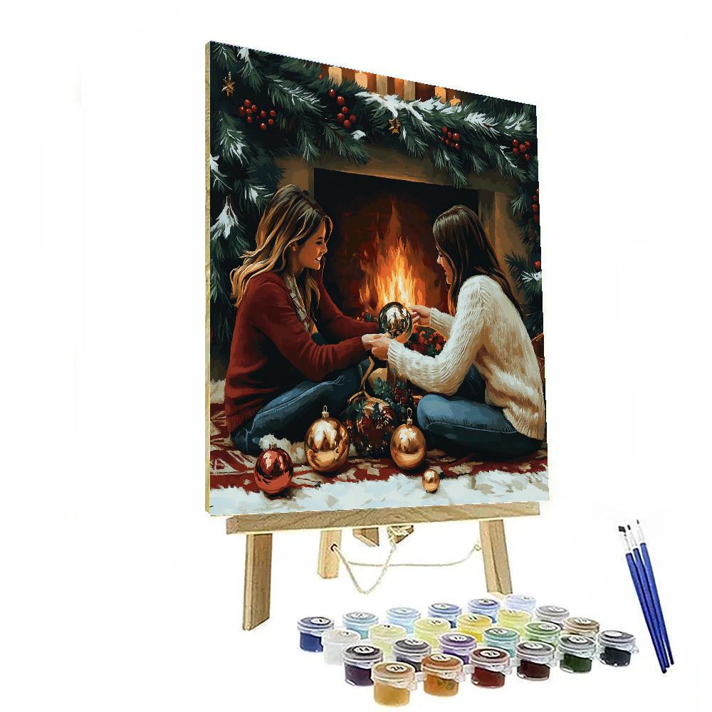 Hearthside Ornament Circle paint by numbers