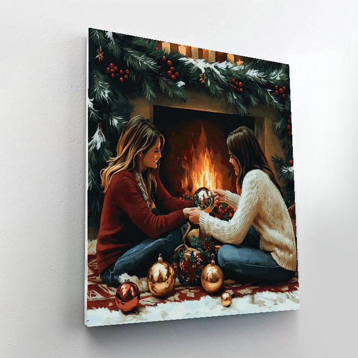 Hearthside Ornament Circle paint by numbers