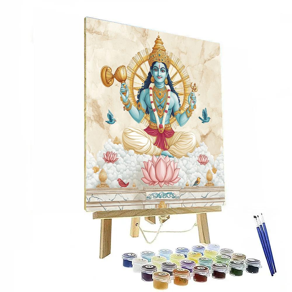 Lotus Compass Of Vaikuntha Painting by numbers kit