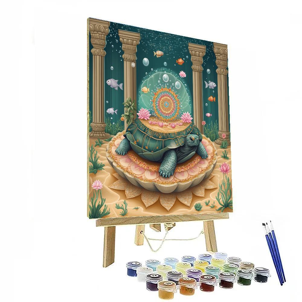 Kurma Holding The Mandala Reef painting number kit