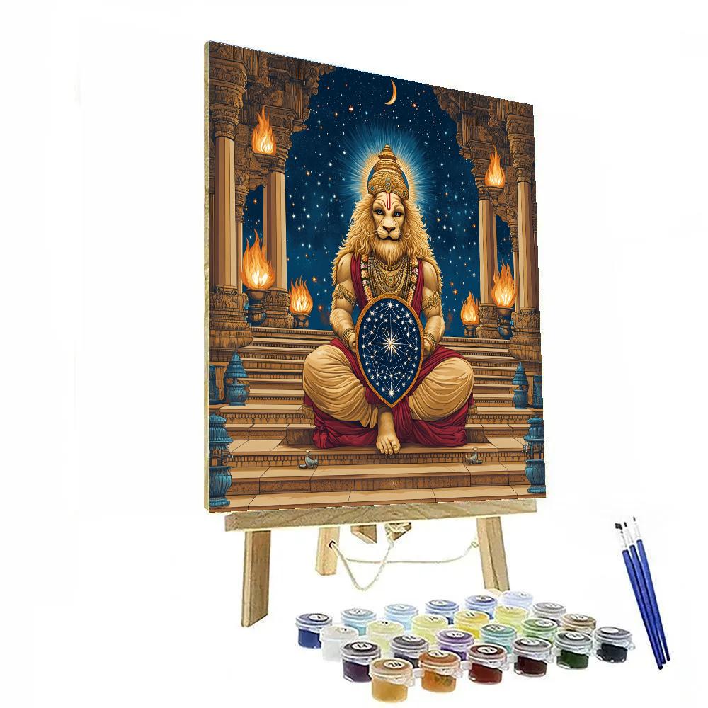 Narasimha Shield Of Constellations paint by number
