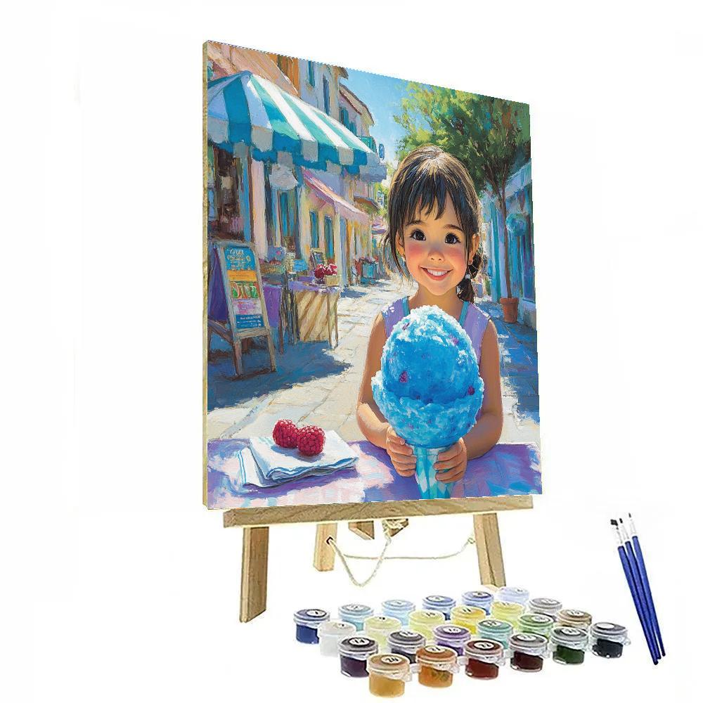 Sully Snow Cone Summer Day Disney Inspired Numbered painting kits
