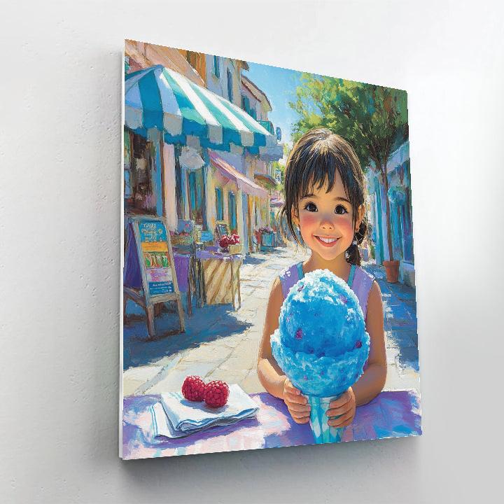 Sully Snow Cone Summer Day Disney Inspired Numbered painting kits