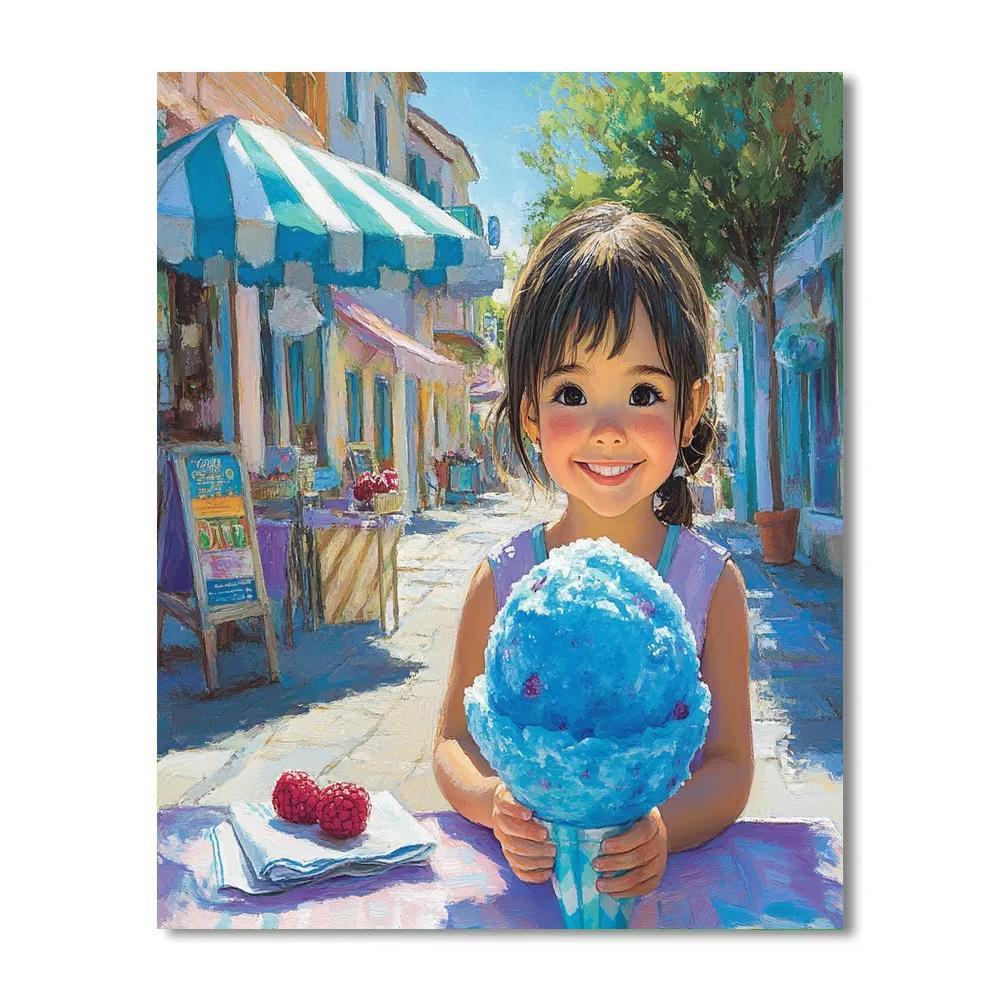 Sully Snow Cone Summer Day Disney Inspired Numbered painting kits