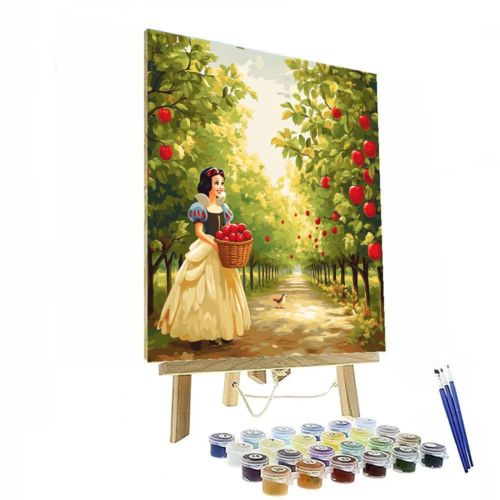 Snow White Apple Orchard Friends Disney Inspired Numbered painting kits